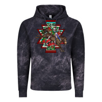 Cloud Black aztec rodeo christmas Vintage Hoodie - AdoDesignShop