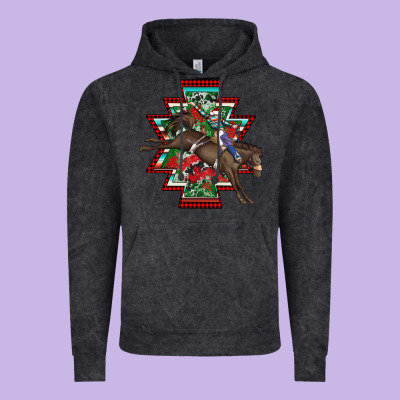 Aztec Rodeo Christmas Vintage Hoodie Designed By Adodesignshop