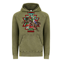 Vintage Olive aztec rodeo christmas Vintage Hoodie - AdoDesignShop