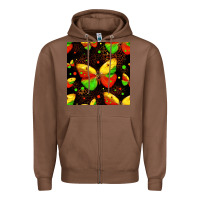 Chestnut juneteenth butterflies seamless pattern Zipper Hoodie - HRA Design Shop