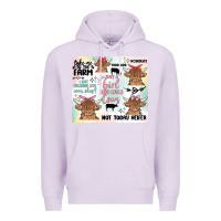 Lilac cow farm life Premium Hoodie - MaliasSmallBusiness