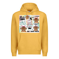 Mustard cow farm life Premium Hoodie - MaliasSmallBusiness