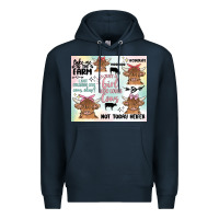 Navy cow farm life Premium Hoodie - MaliasSmallBusiness