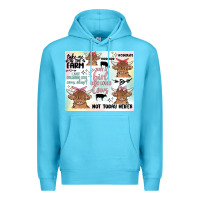 Ocean Blue cow farm life Premium Hoodie - MaliasSmallBusiness