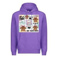 Purple cow farm life Premium Hoodie - MaliasSmallBusiness