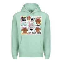 Seafoam cow farm life Premium Hoodie - MaliasSmallBusiness