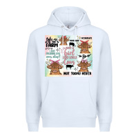 White cow farm life Premium Hoodie - MaliasSmallBusiness