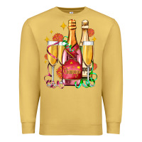 Antique Gold new year party champagne Premium Sweatshirt - AdoDesignShop