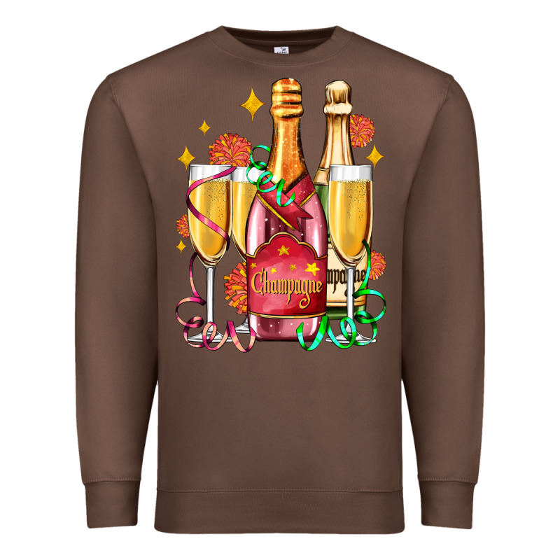 New Year Party Champagne Premium Sweatshirt by AdoDesignShop | Teevron