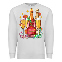 Dove Grey new year party champagne Premium Sweatshirt - AdoDesignShop