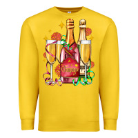 Lemon new year party champagne Premium Sweatshirt - AdoDesignShop