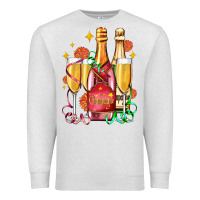 Oatmeal Heather new year party champagne Premium Sweatshirt - AdoDesignShop