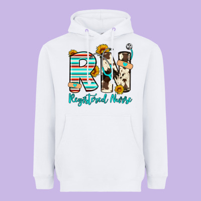 Rn Registered Nurse Heavyweight Hoodie Designed By Artiststas