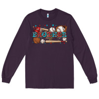 Plum brother baseball Long Sleeve Tee - Zillion Design Studio