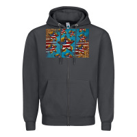 Smoke 4th of july stars skinny metal can holder Zipper Hoodie - HRA Design Shop