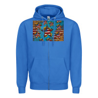 True Royal 4th of july stars skinny metal can holder Zipper Hoodie - HRA Design Shop