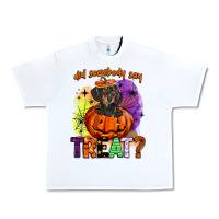 White did somebody say treat Urban Heavy Tee - BarkalooDesign