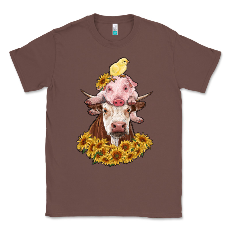 Cow With Pig And Chick Classic Tee by RanaPortraitStore | Teevron