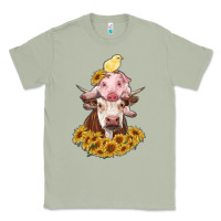 Matcha cow with pig and chick Classic Tee - RanaPortraitStore