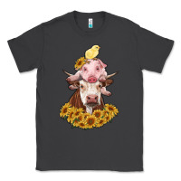 Smoke cow with pig and chick Classic Tee - RanaPortraitStore