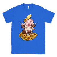 True Royal cow with pig and chick Classic Tee - RanaPortraitStore