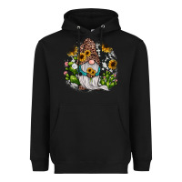 Black gnomes sunflower cactus Heavyweight Hoodie - JahusDesignShop