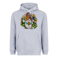 Heather Grey gnomes sunflower cactus Heavyweight Hoodie - JahusDesignShop