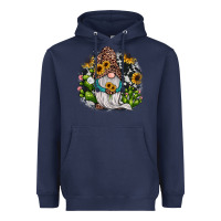Navy gnomes sunflower cactus Heavyweight Hoodie - JahusDesignShop