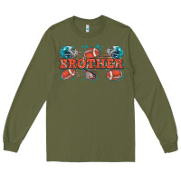 Army Green brother American football Long Sleeve Tee - Zillion Design Studio