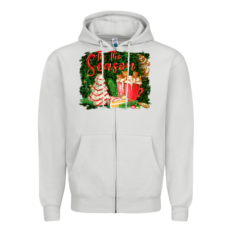 Tis The Season Zipper Hoodie by FaDigitalArtStudio | Teevron