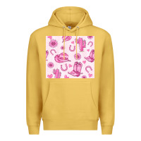 Antique Gold cowgirl valentine's day Premium Hoodie - MaliasSmallBusiness