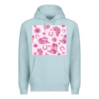 Blue Mist cowgirl valentine's day Premium Hoodie - MaliasSmallBusiness