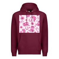 Burgundy cowgirl valentine's day Premium Hoodie - MaliasSmallBusiness