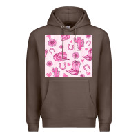 Coffee cowgirl valentine's day Premium Hoodie - MaliasSmallBusiness