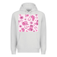 Dove Grey cowgirl valentine's day Premium Hoodie - MaliasSmallBusiness