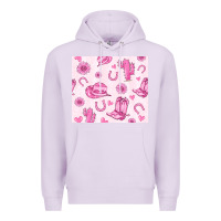 Lilac cowgirl valentine's day Premium Hoodie - MaliasSmallBusiness