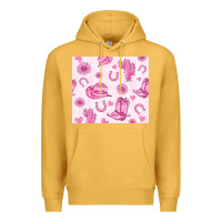 Mustard cowgirl valentine's day Premium Hoodie - MaliasSmallBusiness