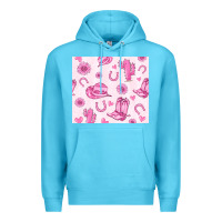 Ocean Blue cowgirl valentine's day Premium Hoodie - MaliasSmallBusiness