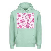 Seafoam cowgirl valentine's day Premium Hoodie - MaliasSmallBusiness