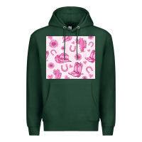 Sports Green cowgirl valentine's day Premium Hoodie - MaliasSmallBusiness