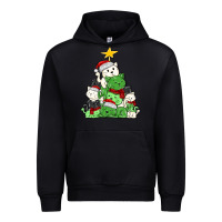 Black Christmas cat tree Urban Hoodie - MaliasSmallBusiness