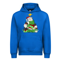 Cobalt Christmas cat tree Urban Hoodie - MaliasSmallBusiness