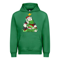 Emerald Christmas cat tree Urban Hoodie - MaliasSmallBusiness