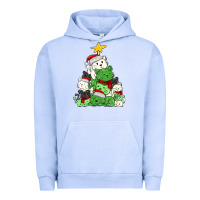 Pigment Grape Ice Christmas cat tree Urban Hoodie - MaliasSmallBusiness
