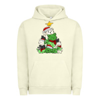 Pigment Pistachio Christmas cat tree Urban Hoodie - MaliasSmallBusiness