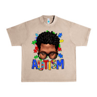 French Oak autism afro man Urban Heavy Tee - texasbilliewilder