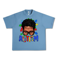 Pebble Blue autism afro man Urban Heavy Tee - texasbilliewilder