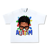 White autism afro man Urban Heavy Tee - texasbilliewilder