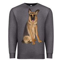 Charcoal Heather german shepherd Premium Sweatshirt - JahusDesignShop