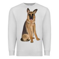 Dove Grey german shepherd Premium Sweatshirt - JahusDesignShop